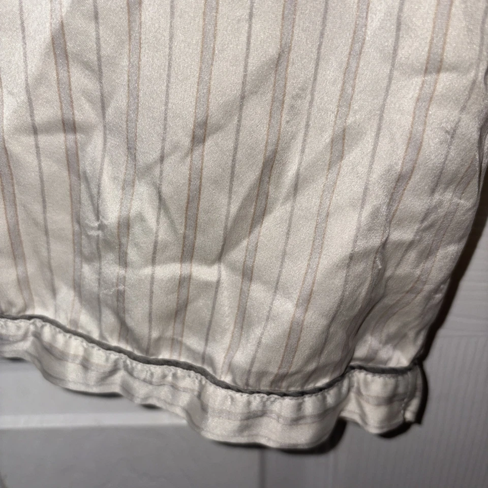 Pantalones de pijama de mujer de colección Gap Body beige gris seda a rayas XS G 1157 Foto 3 de 4