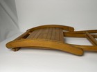 Vtg Mid Century Modern Nevco Wood Slat Folding Camping Stool Yugoslavia — photo 6
