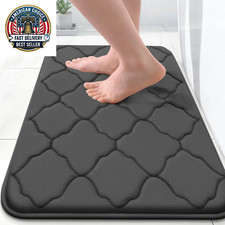 Memory Foam Bath Mat Rug 24X16, Ultra Soft and Absorbent Bathroom Rugs, Non-Slip