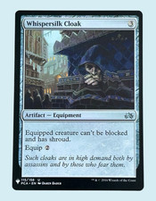 Whispersilk Cloak, Mystery Booster, NM Near Mint, Magic the Gathering MTG