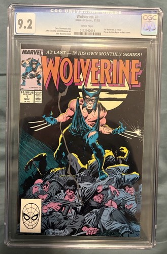 Wolverine #1 CGC 9.2 White Pages 1st Wolverine as Patch 1988