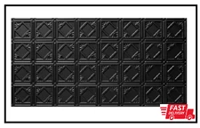 Dimensions 2 Ft. X 4 Ft. Glue up Tin Ceiling Tile in Matte Black