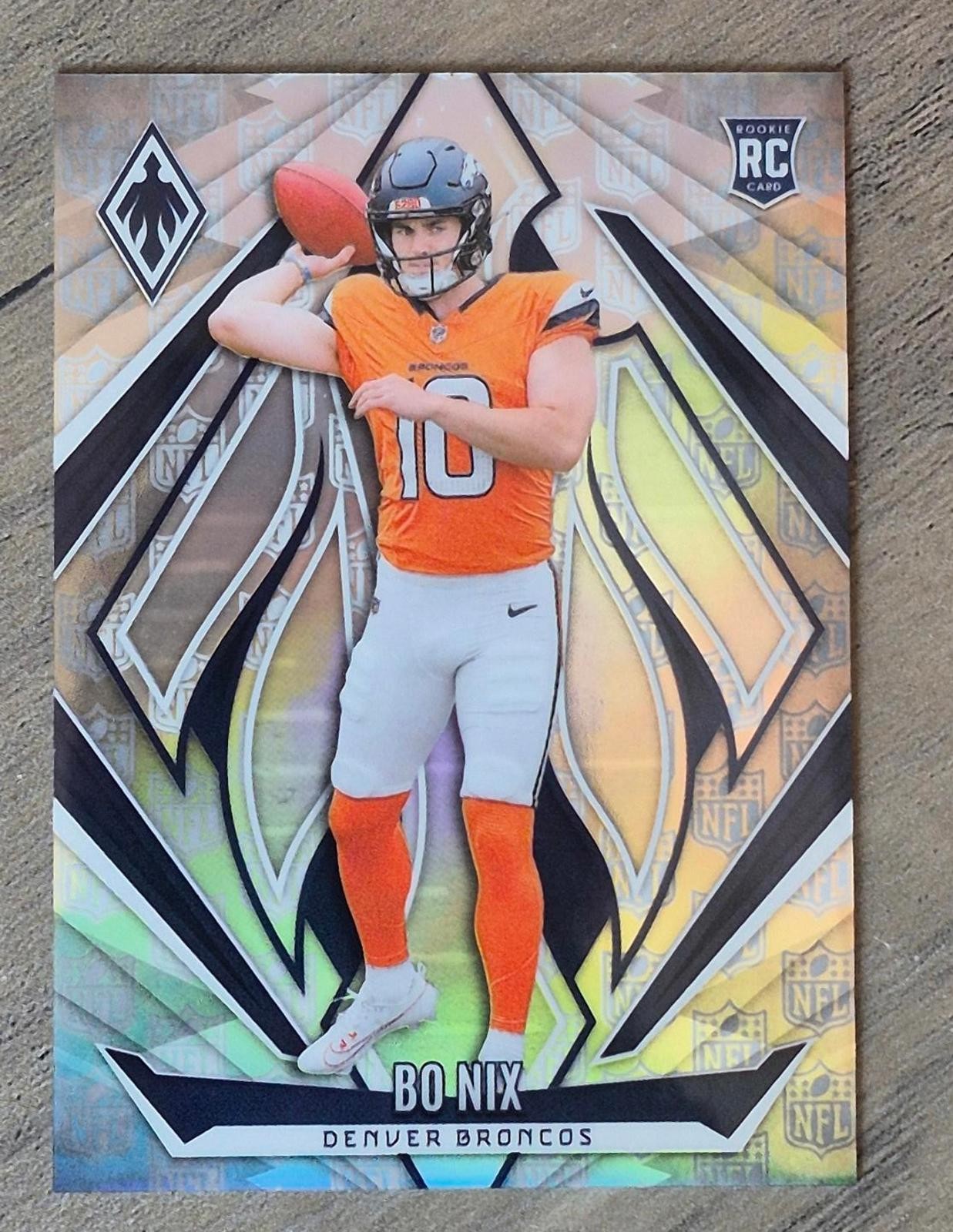 2024 Panini Phoenix Bo Nix NFL Shield Silver /150 #159 RC – Mint
