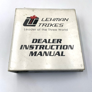 RARE Lehman Trike Conversion Dealer Service Instruction Manual Harley Touring