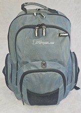 Targus Gray Black Padded Laptop Backpack Multi Compartment Travel Business