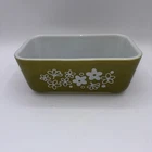 Vintage Pyrex Spring Blossom Crazy Daisy Refrigerator Dish 0502 NO Lid