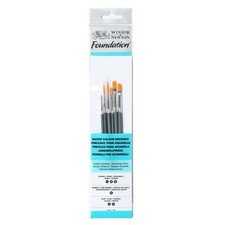Winsor Newton Foundation Painting Watercolour Brush Set 6pc 5295016