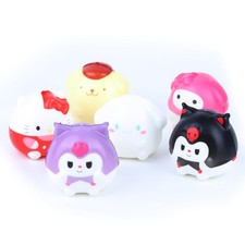 Sanrio Characters Squishy Stress Relief Toys Mini Figurine Pudding Dog