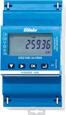 Eltako DSZ16D-3x100A MID Direktmessender Drehstromzähler mit Modbus- und S0-Schn