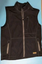 Ariat Rebar Vest Men's Size Large Black Softshell Full Zip Outdoor Workwear 