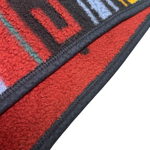 VTG Biederlack Southwestern Blanket Throw Fleece Aztec Reversible Western 71x54" - Picture 13 of 13