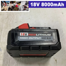 8.0AH Extended Capacity Battery For Milwaukee M18 18 Volt Lithium 48-11-1890 NEW