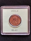 * 1935-S* SUPERB+ CRISP GEM BU MINT Lincoln WHEAT PENNY * FROM OLD COLLECTION *