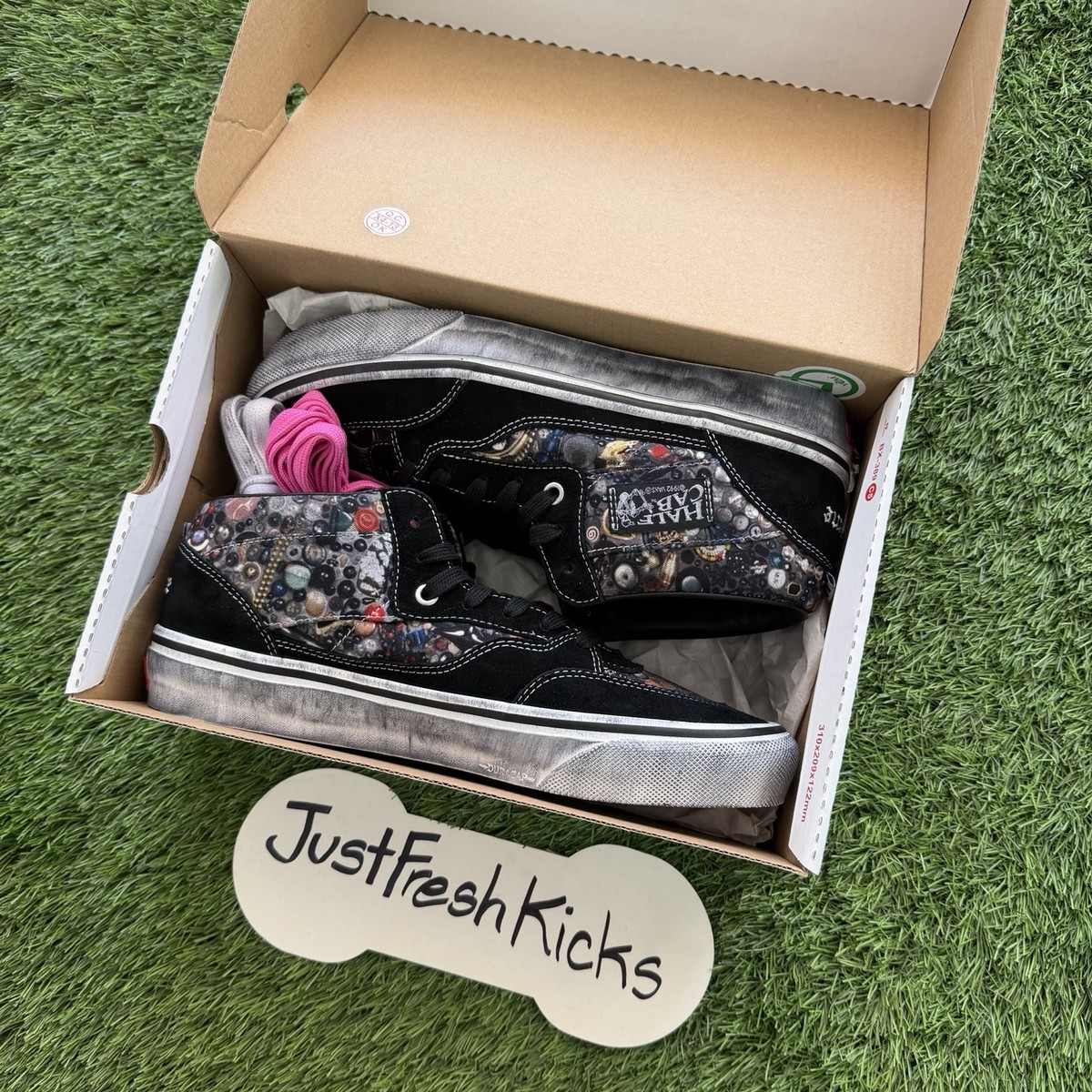 Size 9 - Vans Half Cab Supreme x Mike Kelley Black VN00112HBLU NEW
