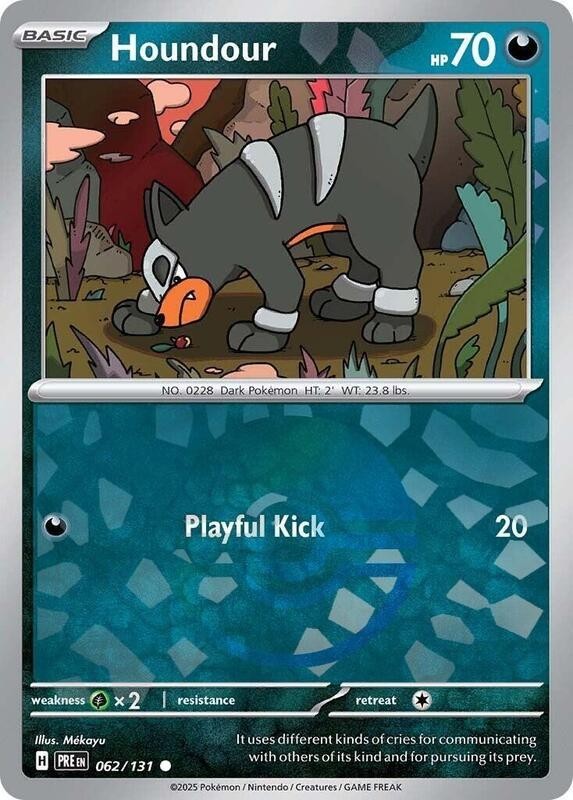 Houndour (Poke Ball) - 062/131 - Pokemon Prismatic Evolutions NM