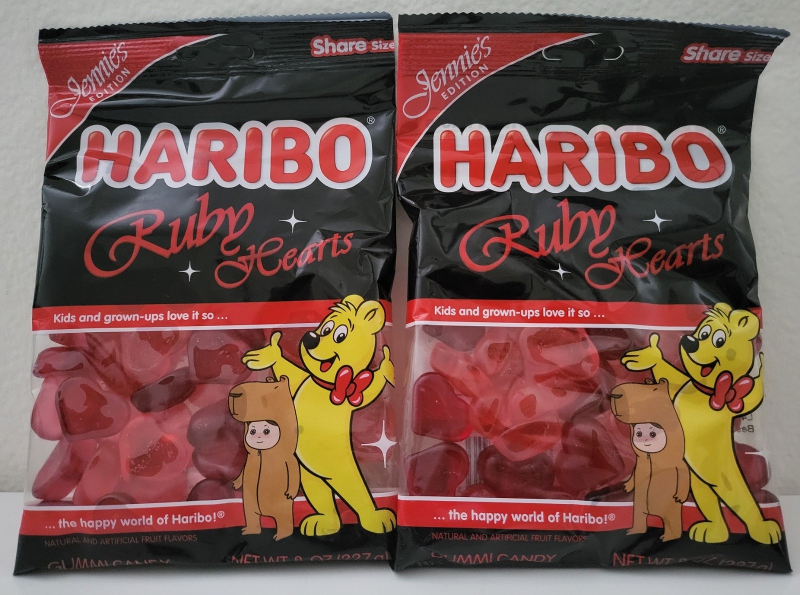 Haribo x Ruby Hearts Jennie’s Edition Share Size 8oz Brand new and sealed 2 pack