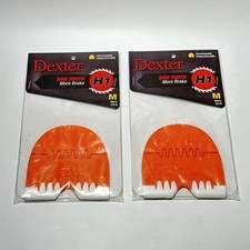 2 x Dexter Bowling Shoe Replacement Saw Tooth Heels H1 Size MEDIUM