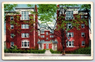 Ponfield Court Bronxville New York NY c1920 Postcard