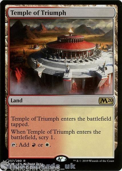 Temple of Triumph Rare Mint MTG Card :: Throne of Eldraine Brawl Decks ::