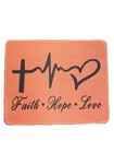 Faith • Hope • Love, Office Mouse Pad, 10”W x 8”L