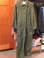 Army Sateen Type 1 Coveralls Cotton Men Size M Green 8405-00-131-6510