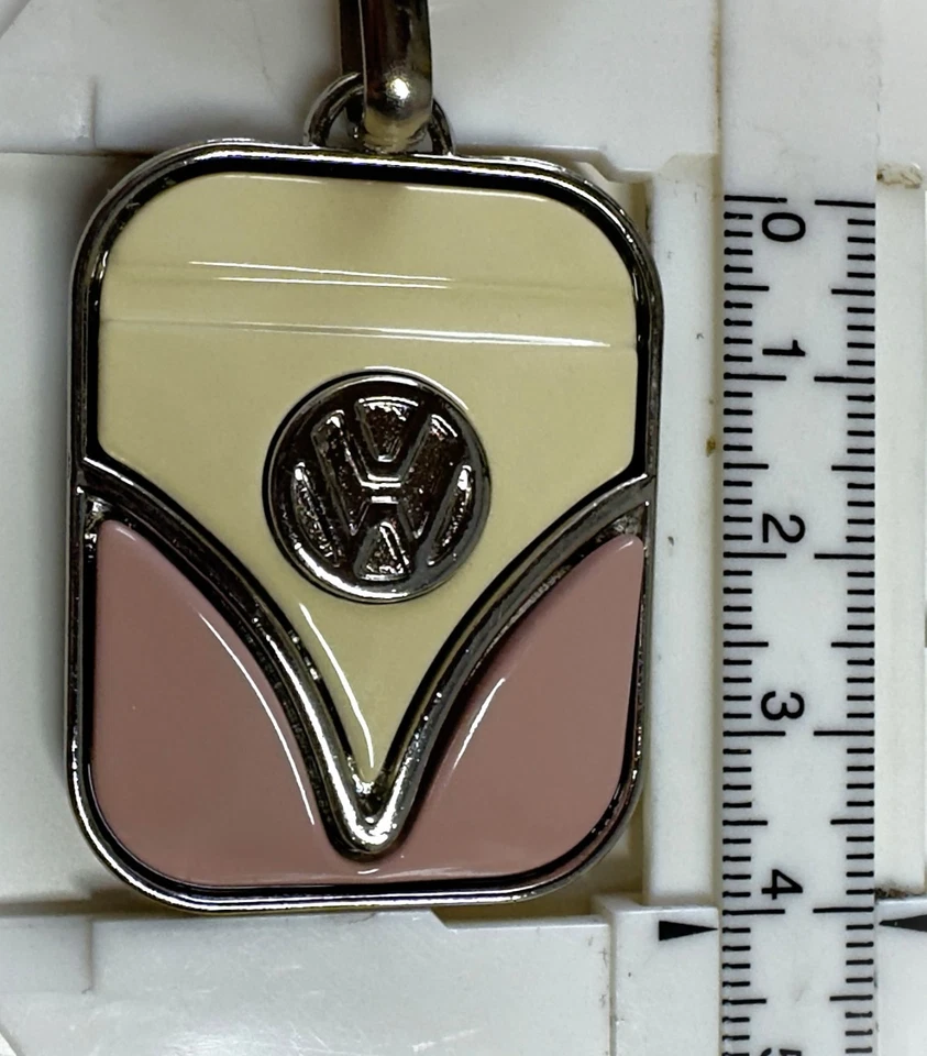 Llavero delantero Volkswagen Kombi - beige con rosa Foto 3 de 4