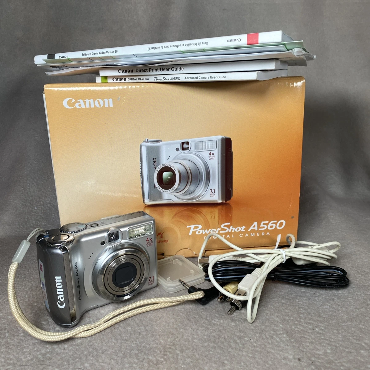 Canon PowerShot A560 1-4.9x Digital Zoom Cameras 7-7.9 MP Maximum