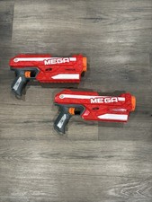 NERF Mega Magnus Dart Gun Blaster Lot Red Ages 8-11 Years Set of 2