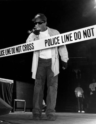 Rapper Eazy-E of NWA Performs at the 'Straight Outta Compton' tour- Old Photo
