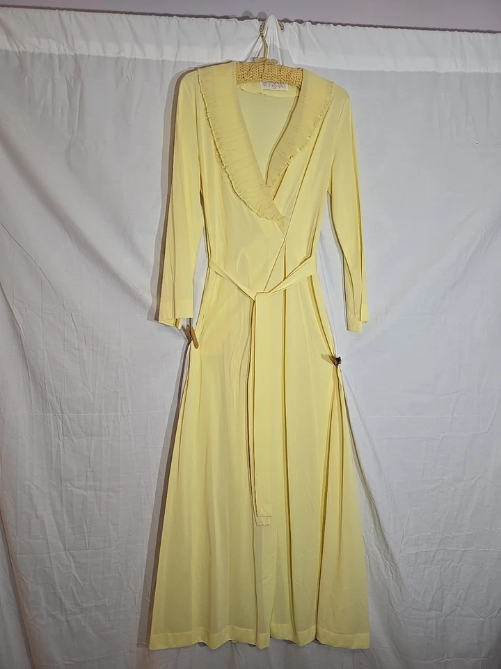 Camisón lencería única rara vintage Loungewear Peignoir talla mediana Foto 2 de 4