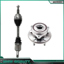 Front Left CV Axle Shaft + Wheel Hub Bearing For Dodge Durang 2011-2019 2020 AWD