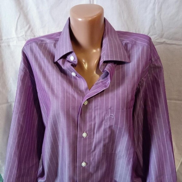Men Olymp Shirt Lilac Cotton 44