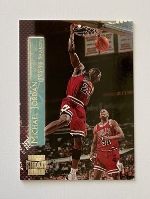 1996-97 Stadium Club Shining Moments Michael Jordan #SM2 Bulls HOF Iconic Insert