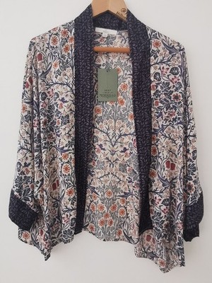 Brandneu mit Etikett Next x William Morris kurzer Kimono Blumendruck Größe Small * NEU