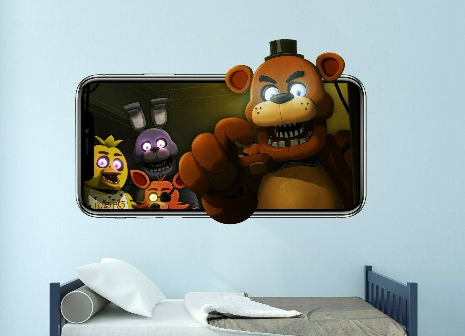 Five Nights at Freddy's 3D Smashed Wall Sticker Decal Home Decor Art Mural  J1214