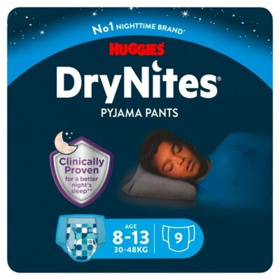 Huggies DryNites Pyjama Pants Boy 8-13 Years, Pyjama Pants