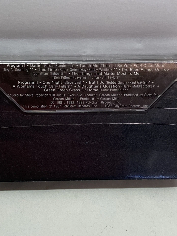 TOM JONES THINGS THAT MATTER MOST TO ME Cassette Tape 1987 SEALED Rare - Image 2 of 4