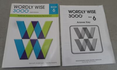 Wordly Wise 3000 Book 6 Student Text (3rd Ed) w/ Answer Key EPS School Specialty