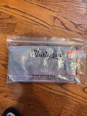 THIRTYONE Thirty One 31 Gifts Fold Over Clutch - BRAND NEW Silver Crushed Berry