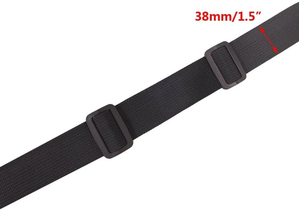 Paquete de hebillas deslizantes ajustables lisas de plástico negro de 1,5" Foto 4 de 4