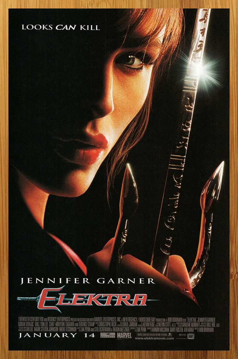 2005 Elektra Movie DVD/Bluray Print Ad/Poster Jennifer Garner Marvel Comics  Art | eBay