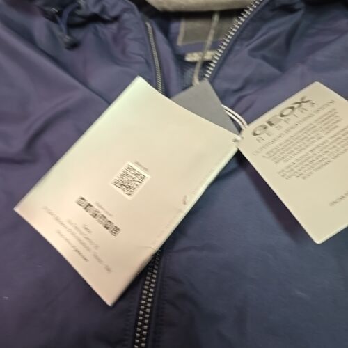 GEOX Calgary Navy Blue Uk 42 Size 52 Respira Jacket Lightweight New (Large) L - Picture 9 of 14