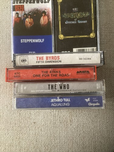60'S CASSETTE TAPE LOT 8 ROCK THE BAND WHO TULL CSNY BYRDS KINKS AIRPLANE + TAPE - Picture 4 of 8