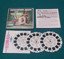 Huckleberry Hound and Yogi Bear 3d View-Master 3 Reel Packet 1960