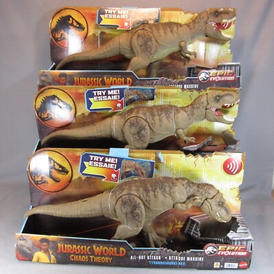 Jurassic World Tyrannosaurus Rex Chaos Theory All Out Attack T Rex in Box - Park