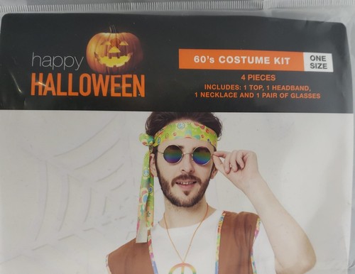 Feliz Halloween 60’s Disfraz Kit 4 Piezas Set Multicolor Talla Única - Imagen 2 de 4