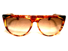 ITALIAN DESIGNER: ANN MARIE PERRIS 1985 "FLAT TOP" TORTOISE SUNGLASSES UNSOLD 
