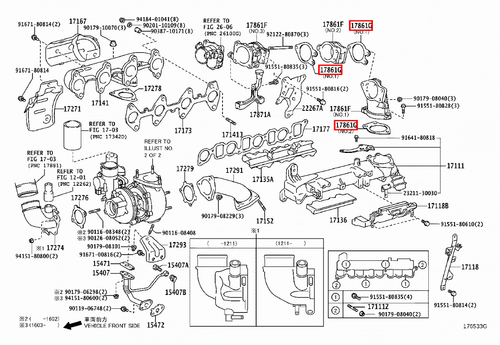Genuine Toyota Hilux KUN26 1KD 3.0 Diesel EGR Connector Pipe Gasket x2 - Picture 16 of 20