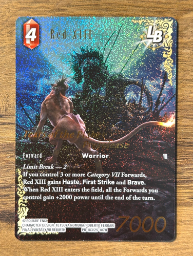 Final Fantasy TCG Tears of the Planet Red XIII PR-183/25-107H Full Art *FOIL* - 第 1/2 張圖片