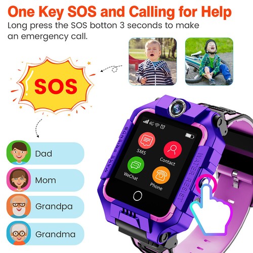 Smart Watch T10 for Kids with Dual Camera 4G SIM LBS/RUNNING/GPS, Boys and Girls - Picture 30 of 62